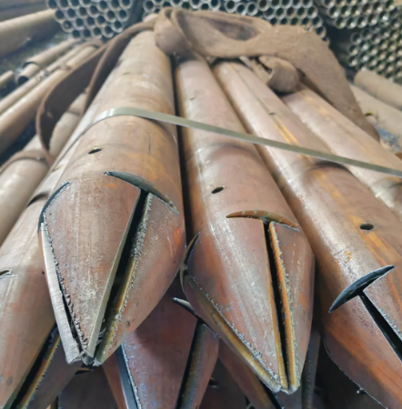 合肥出尖打孔加工无缝注浆钢花管注浆管厂家